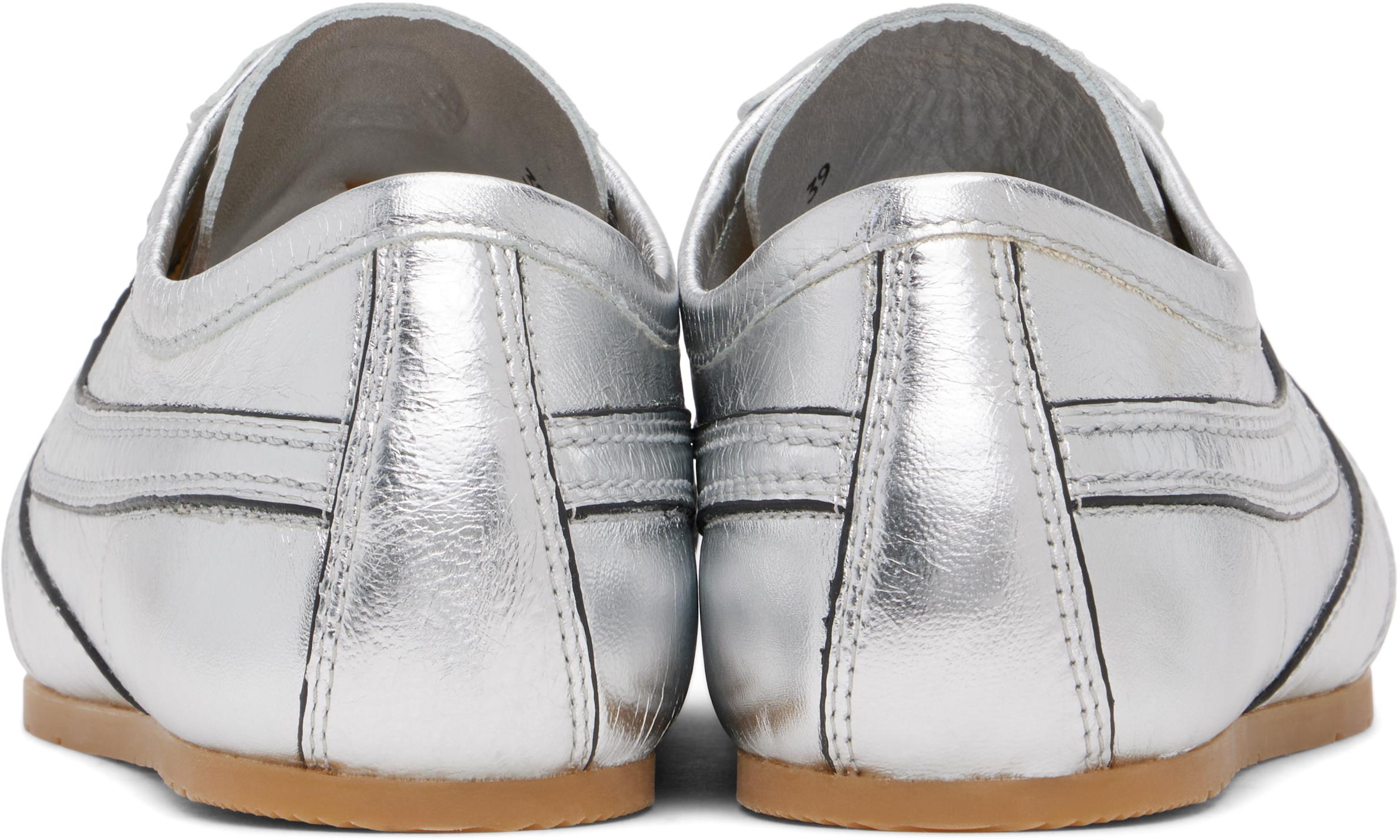 【関税込み】Dries Van Noten シルバー メタリック スニーカー DRIES VAN NOTEN - Women Metallic Sneaker – Atelier New York
