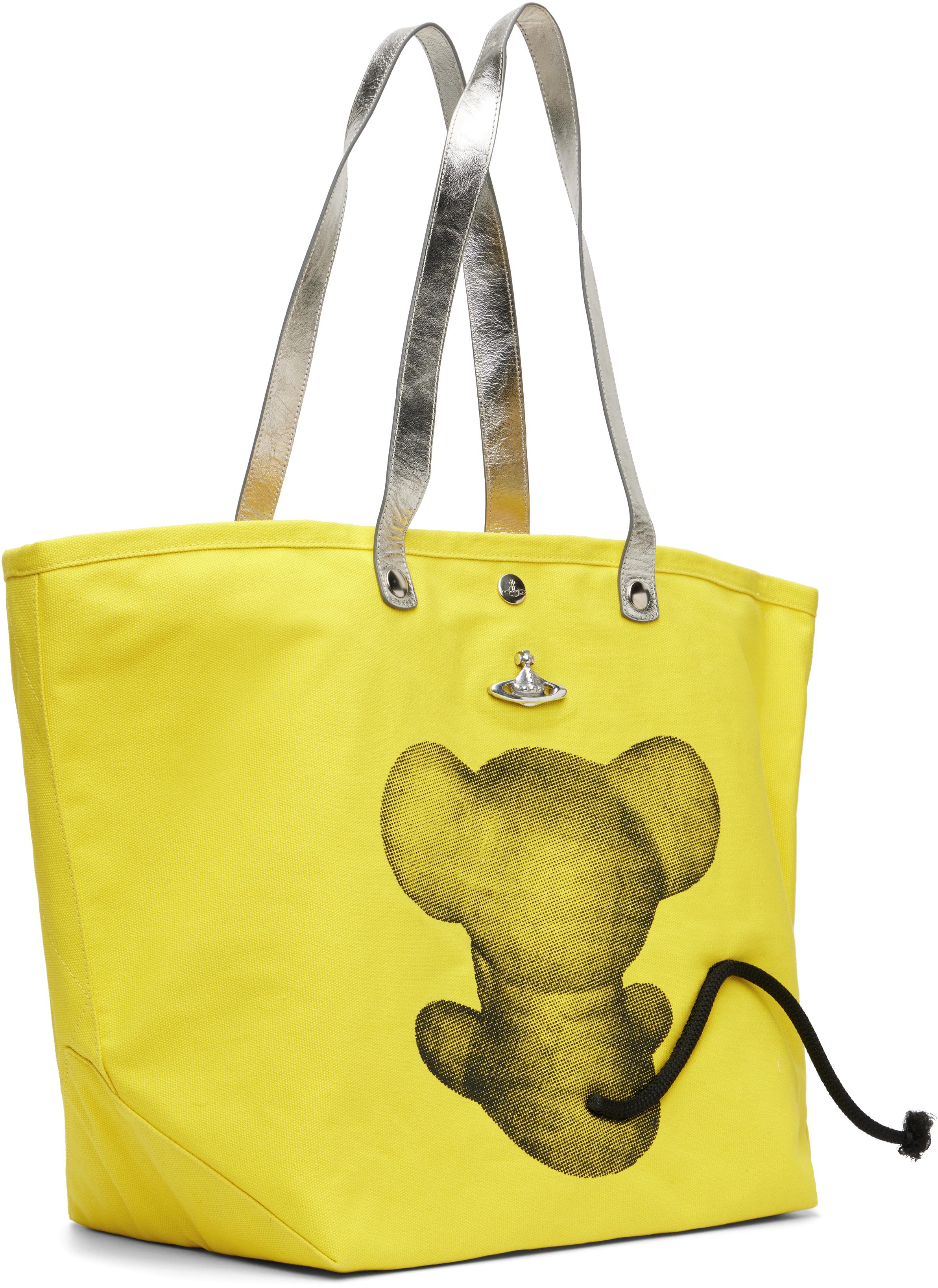 Vivienne Westwood Mouse Printed Canvas Utility Shopper Tote in 