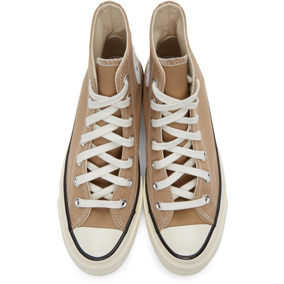 Converse Tan Chuck 70 High Sneakers for Men | Lyst