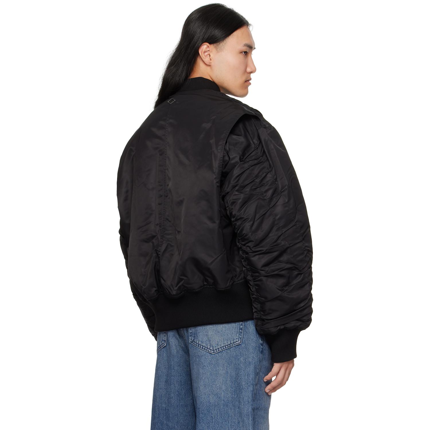 Han Kjobenhavn Oversized Padded Bomber Jacket in Black for Men 