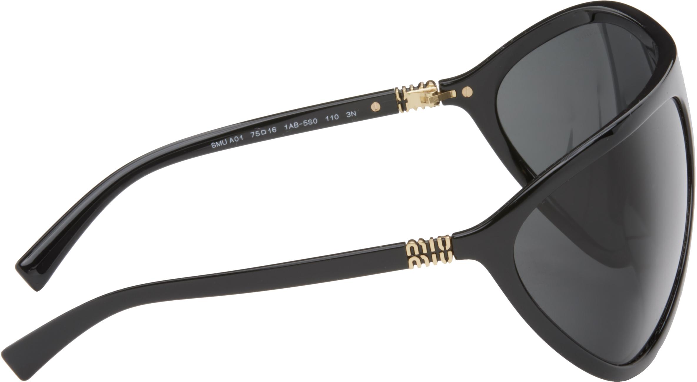 Miu Miu Miu Enigme Sunglasses in Black | Lyst