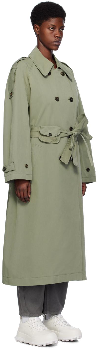 Low Classic Belt Pouch Trench Coat in Green | Lyst UK