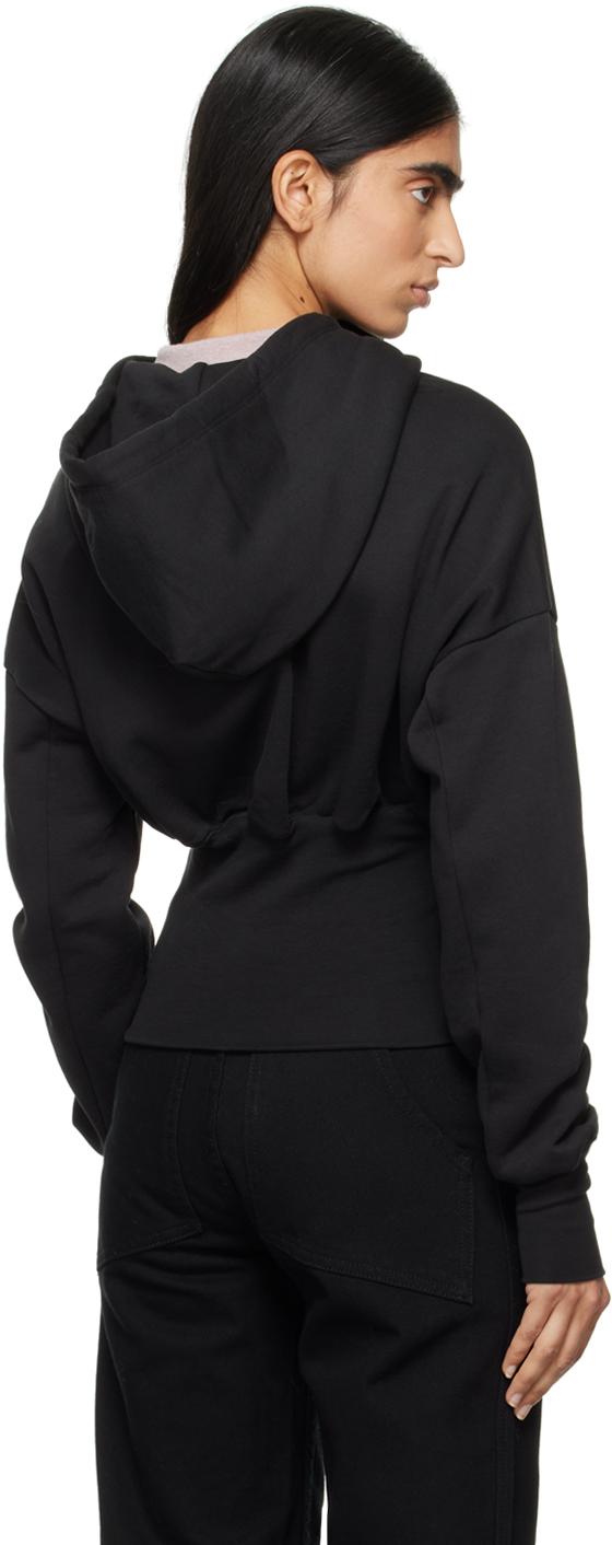 【関税込み】Eckhaus Latta ブラック ジップフーディ レディース Eckhaus Latta パーカー | オンラインセールは最大53