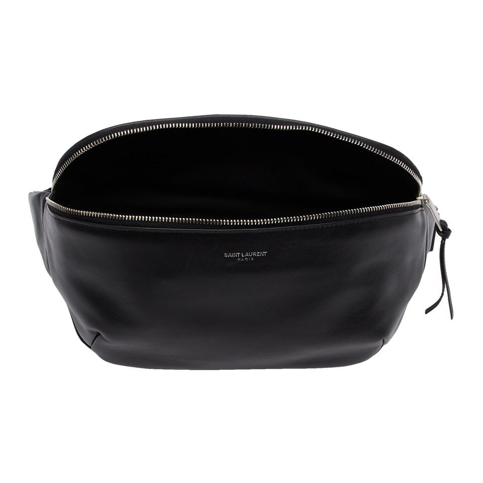 Saint Laurent Black Leather Bum Bag for Men | Lyst