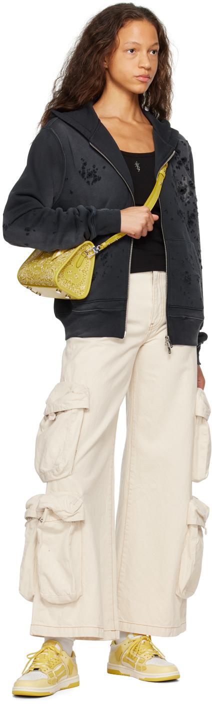 AMIRI Yellow Bandana Micro Triangle Bag