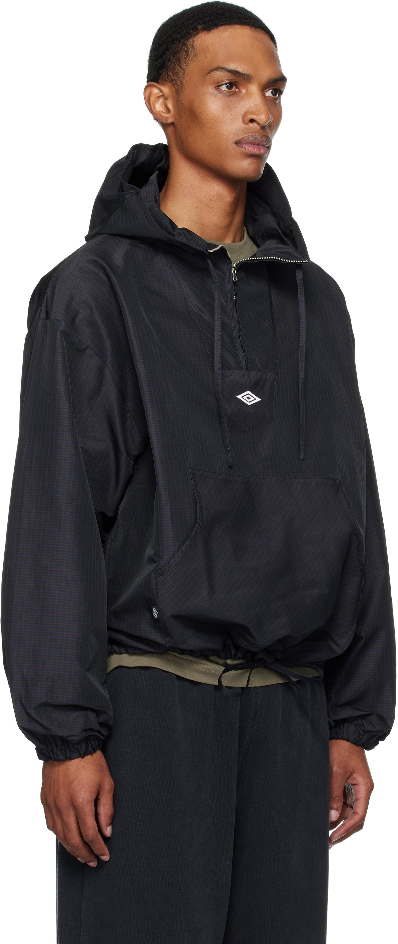 ◆UMBRO◆ Classic Stan Neck Anorak Black UP321CWT96 UP321CWT UMBRO SHORT SLEEVE STANNECK ANORAK BLACK 23SU-S（アンブロ