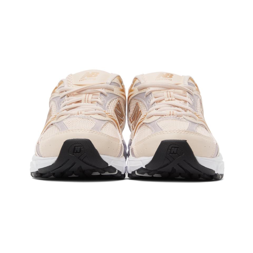 New Balance Rubber Beige And Gold 530 Sneakers - Lyst
