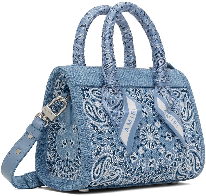 Amiri レディース ブルー マイクロ Bandana Triangle バッグ トップ 