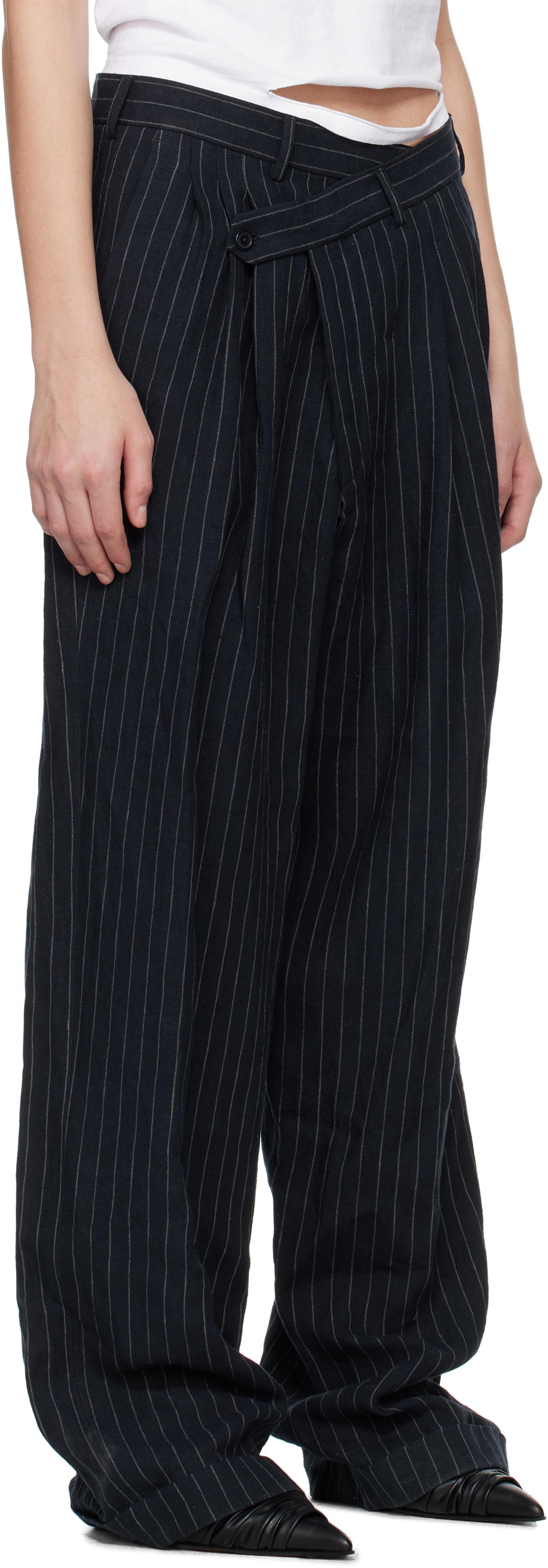 パンツ R13 Women Straight Pants R13WD038CO D284A BLACK R13 Faded black wide jeans | TheDoubleF