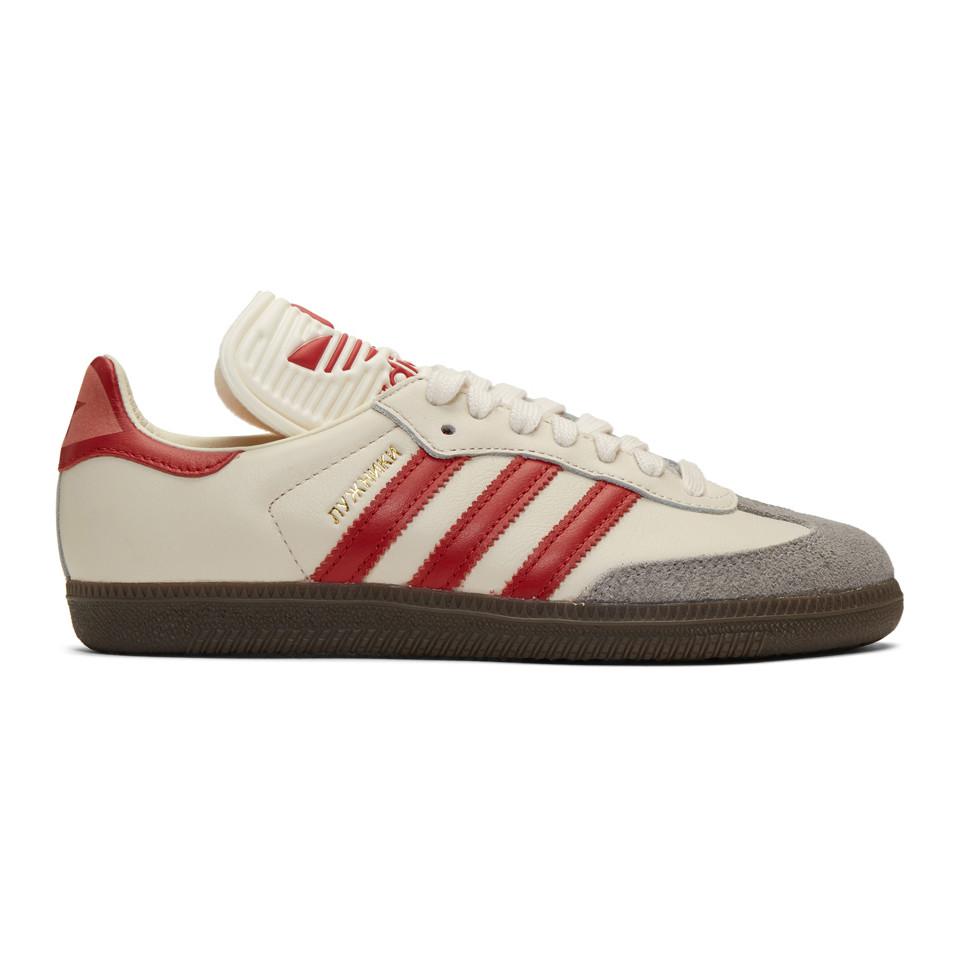 adidas Originals Off-white And Red Samba Og Sneakers for Men | Lyst