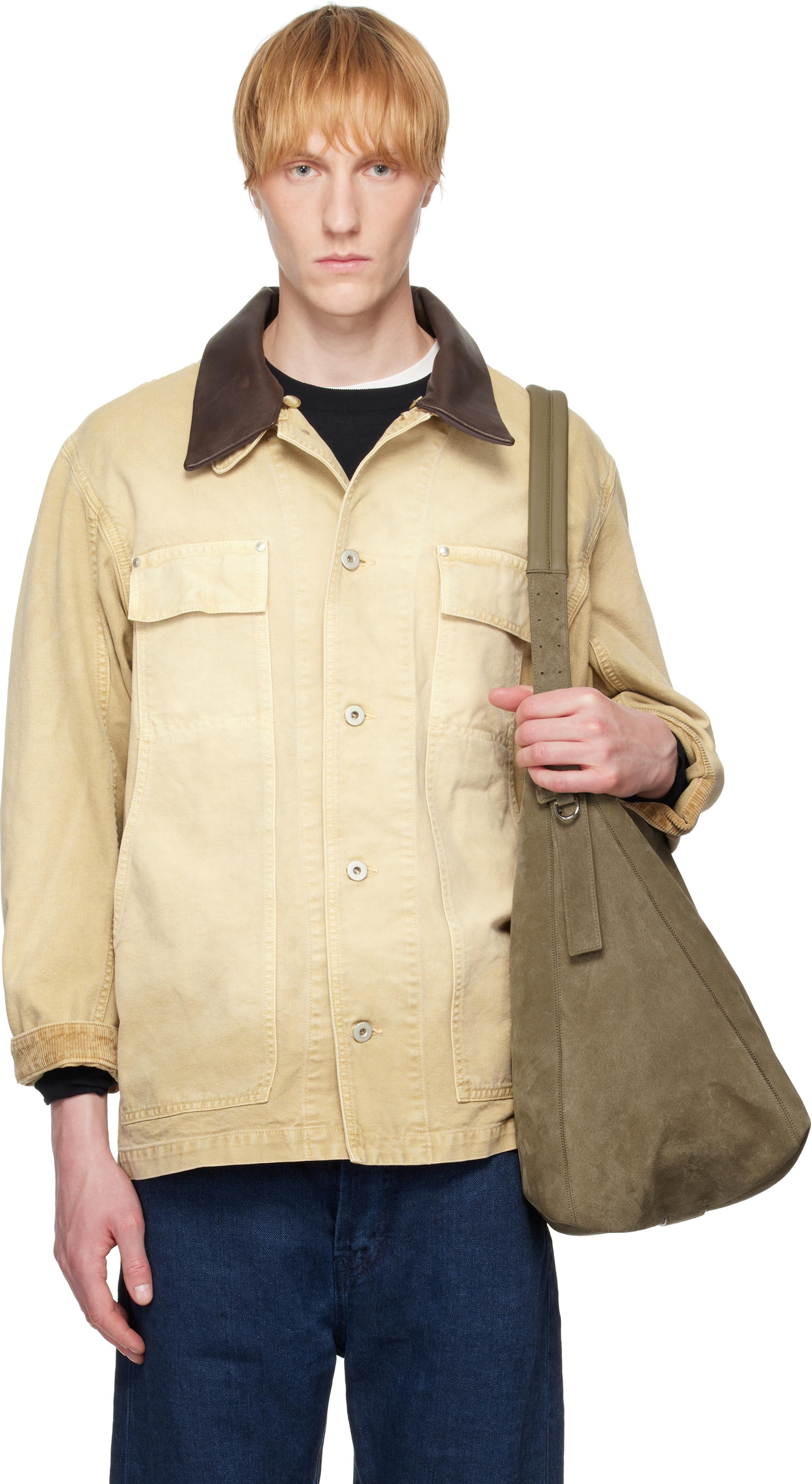 AURALEE Organic Cotton Duck Jacket in Natural for Men | Lyst