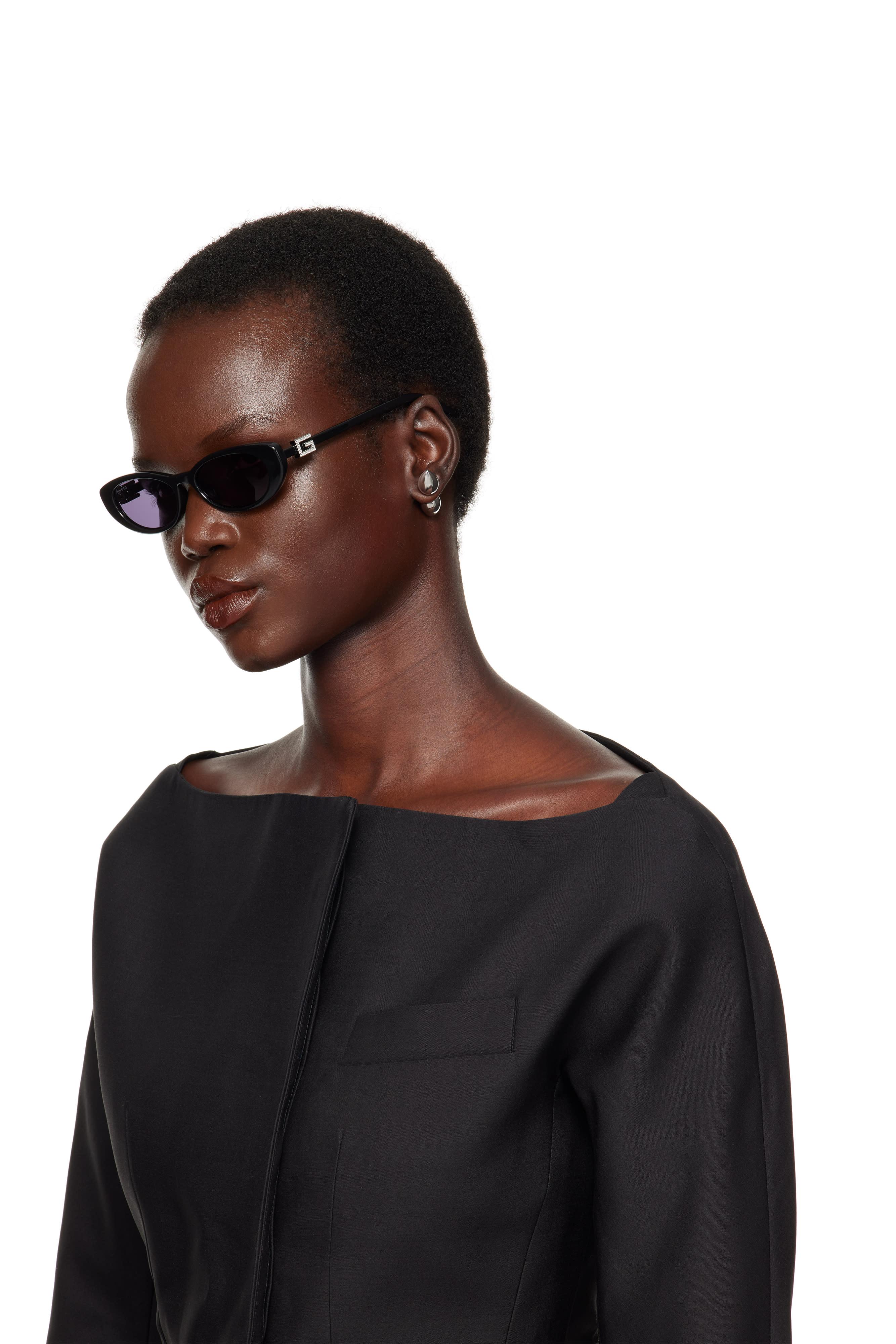Gucci Men Sunglasses Black Grey Cat Eye GG1680S 002 BRAND
