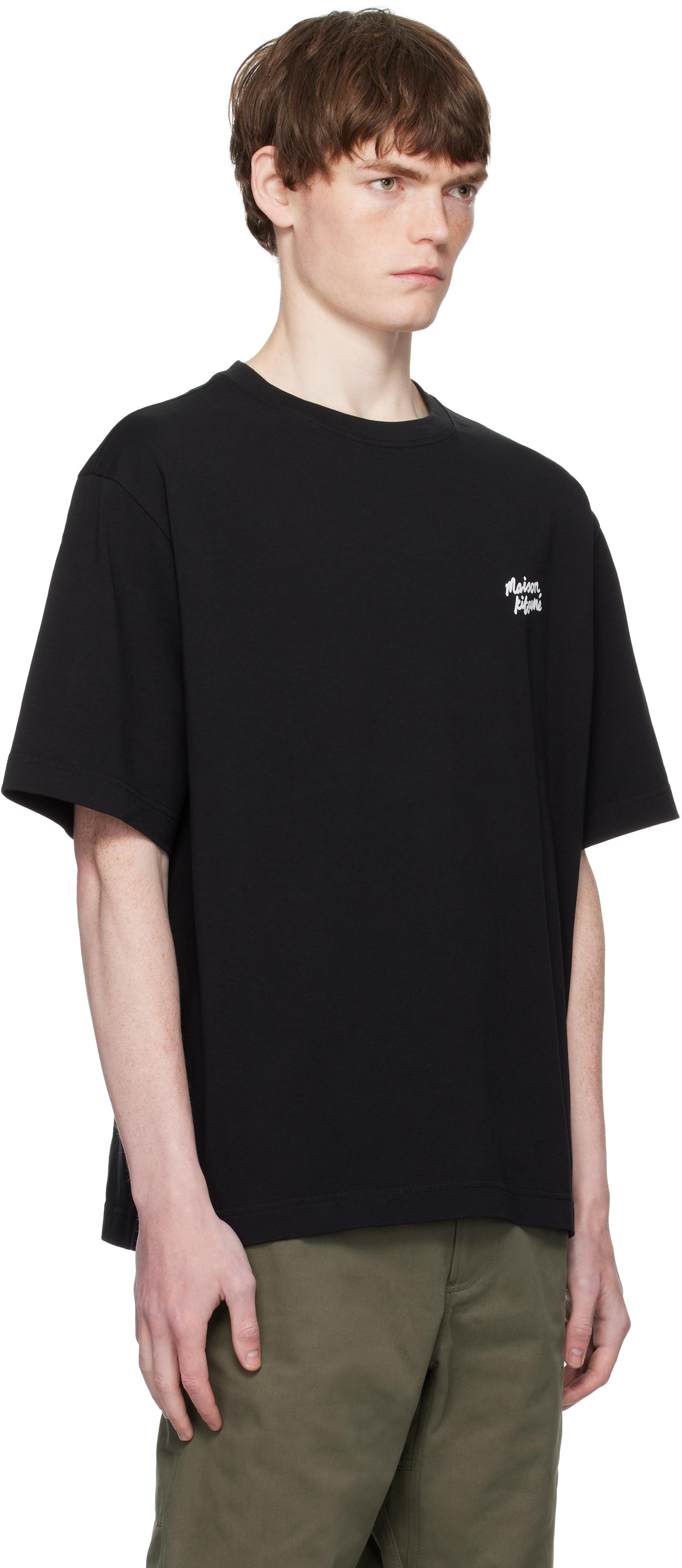 大人気MAISON KITSUNÉ ブラック Tシャツ XL メンズ Maison Kitsuné 