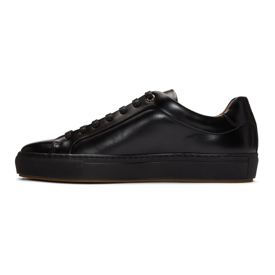 BOSS by HUGO BOSS Leather Black Mirage Tennis Sneakers for Men | Lyst UK