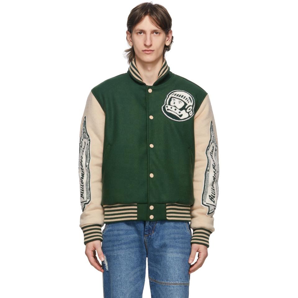 BBCICECREAM Wool Green Astro Varsity Jacket for Men Lyst Canada