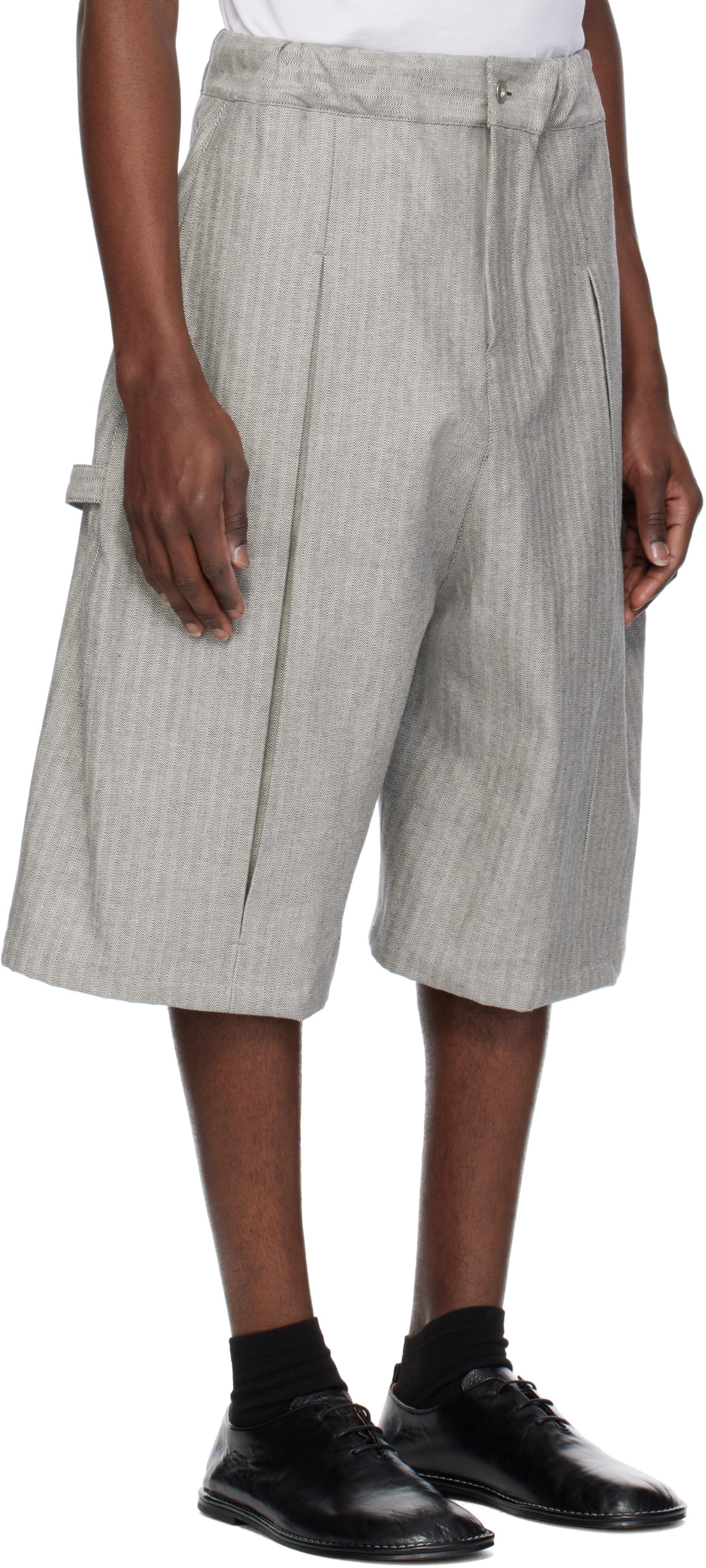 SAGE NATION Box Pleat Denim Shorts for Men | Lyst UK