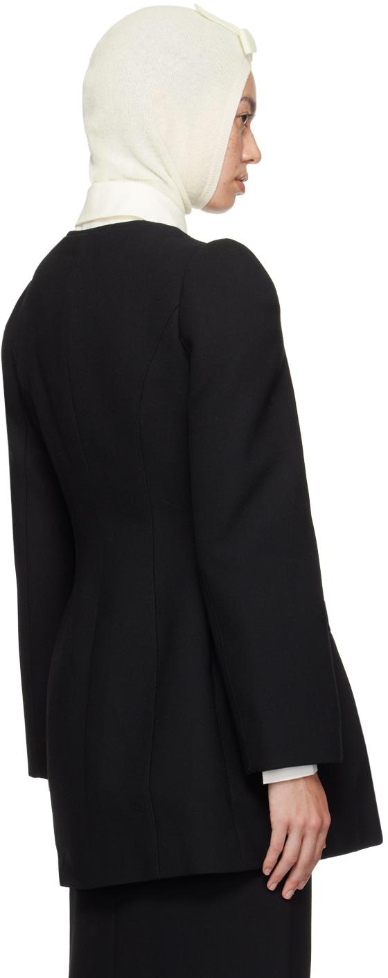 ShuShu/Tong レディース ブラック Waist-cinched Round Collar 