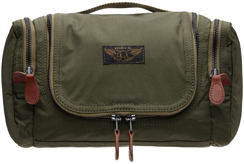 RRL ラルフローレン　ナイロンキャンバス　トラベルポーチ　カーキ RRL ラルフローレンナイロンキャンバストラベルポーチカーキ