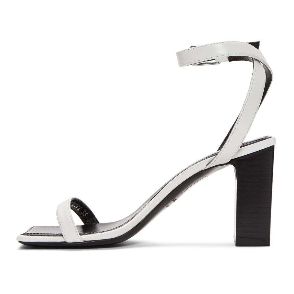 balenciaga white bow heels