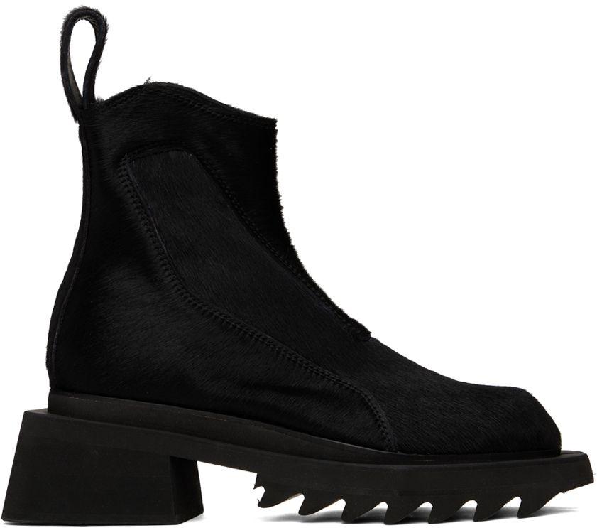 Julius Cow Hair Boots in Black for Men Lyst