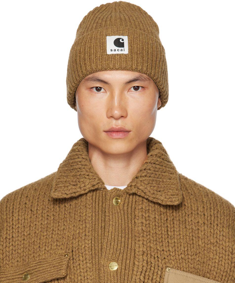 Sacai Beige Carhartt Wip Edition Beanie in Brown for Men | Lyst