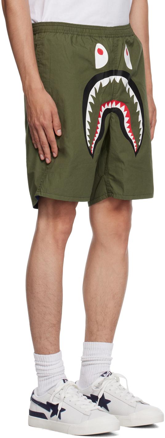 A Bathing Ape Camo Shark Reversible Shorts in Blue for Men | Lyst