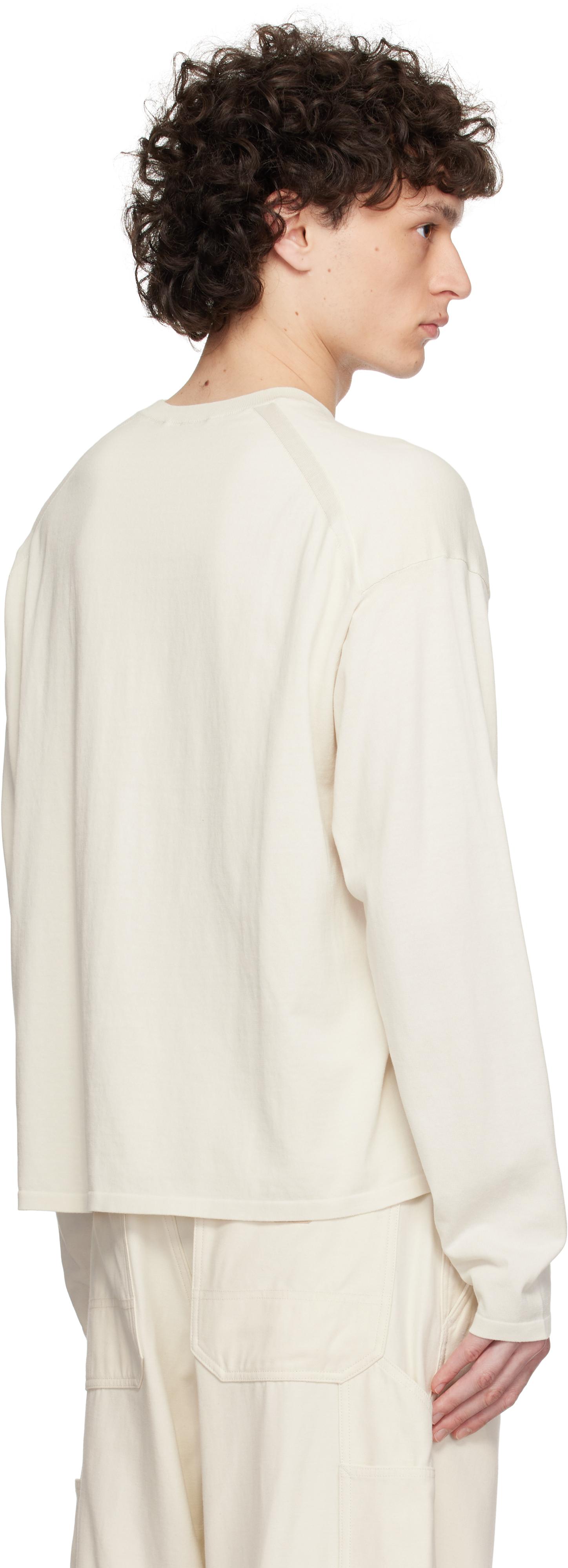 【関税込み】YLEVE グレー Gas Singeing コットン Tシャツ YLÈVE / GAS SINGEING COTTON KNIT PULL OVER | YLÈVE（イレーヴ