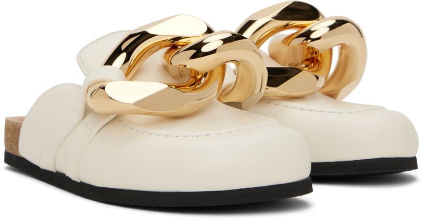 【JW Anderson】 Plaqueチェーンスエードミュール JW Anderson Plaque chain suede mules JW Anderson