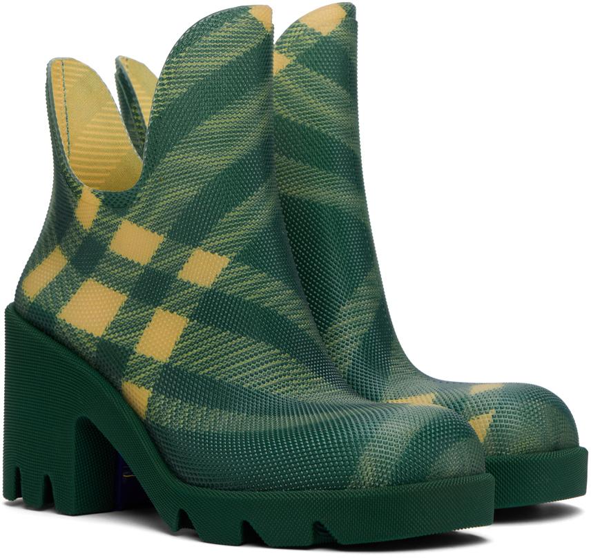 Burberry heeled rain boots discount