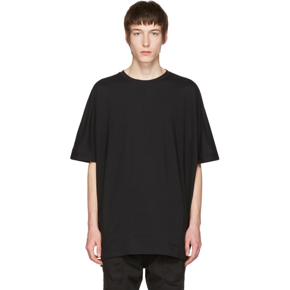 Helmut Lang Cotton Black Uni Sleeve T-shirt for Men - Lyst