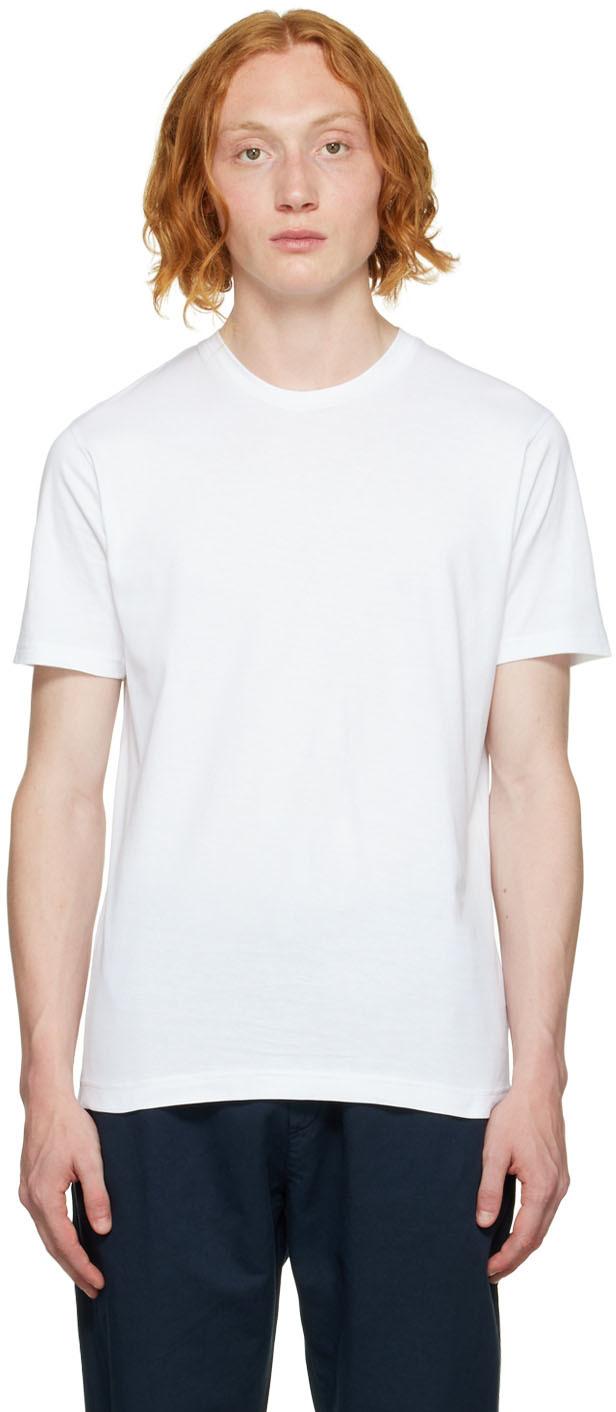 Sunspel White Cotton T-shirt for Men | Lyst