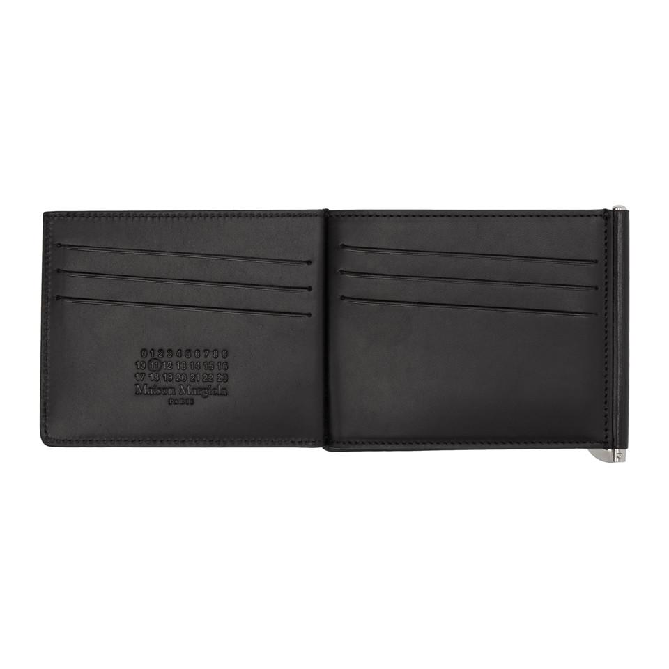 Maison Margiela Leather Black Trifold Wallet for Men - Lyst