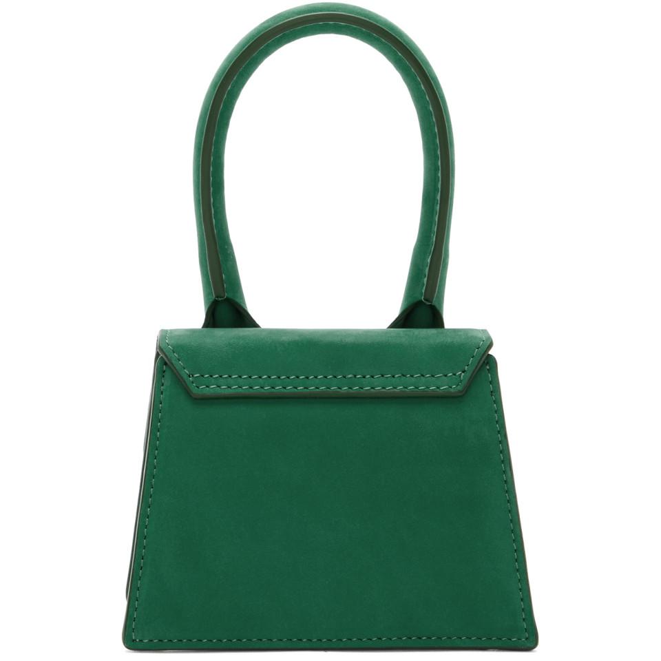 Jacquemus Green Suede Le Sac Chiquito Bag | Lyst