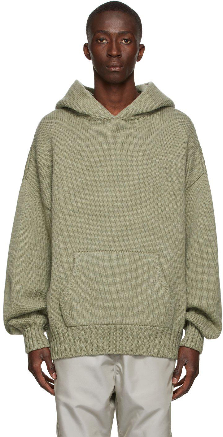 Fear Of God Wool Brushed Knit Hoodie in 