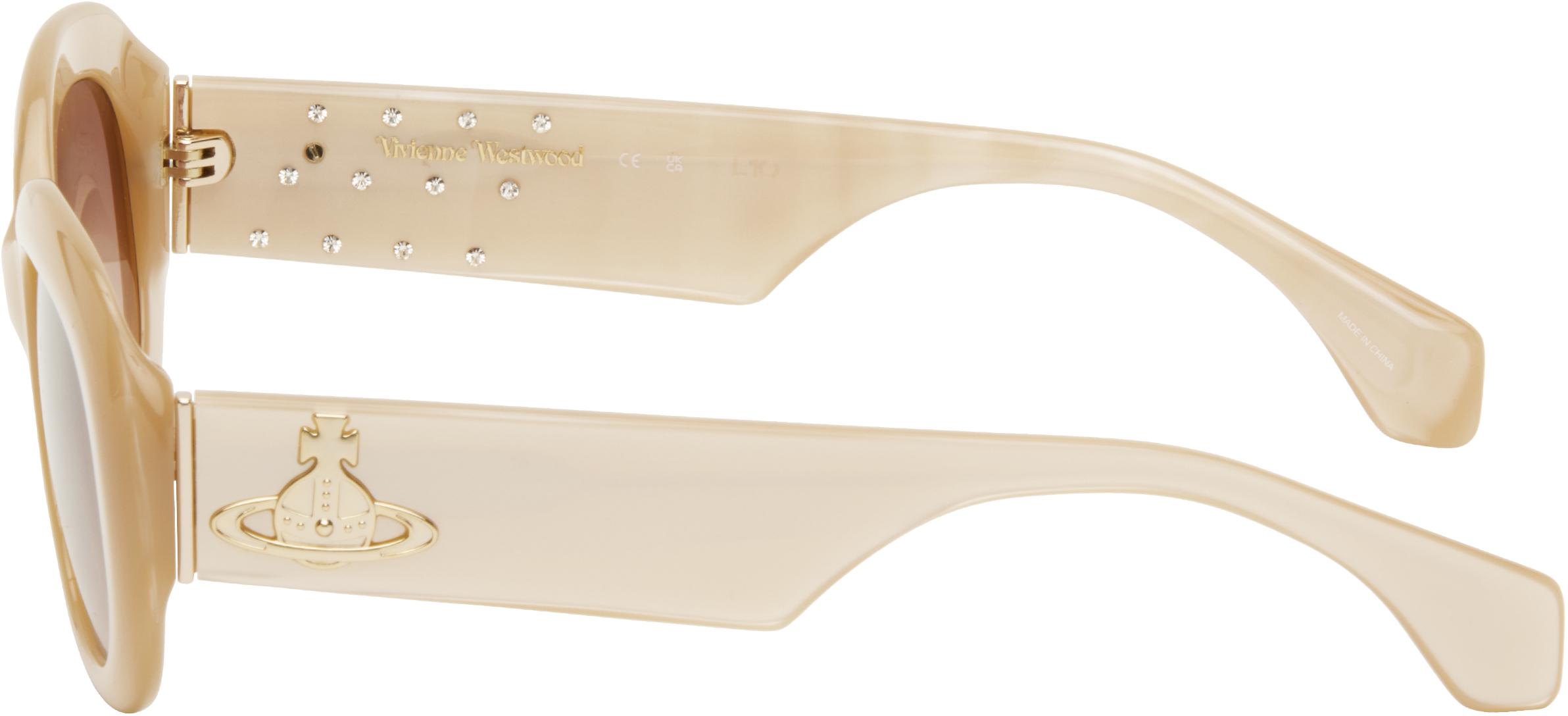 Vivienne Westwood Tina リムレス サングラス | ゴールドトーン