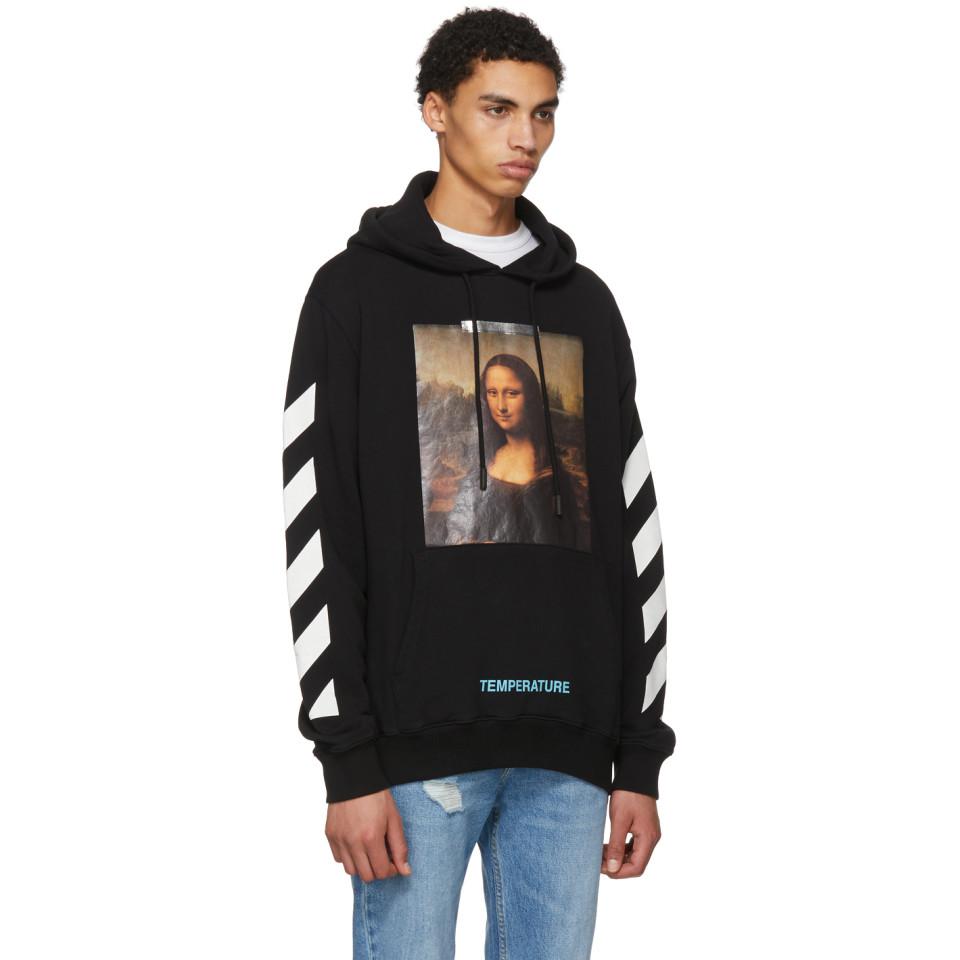 Off white diagonal monalisa hoodie Clearance