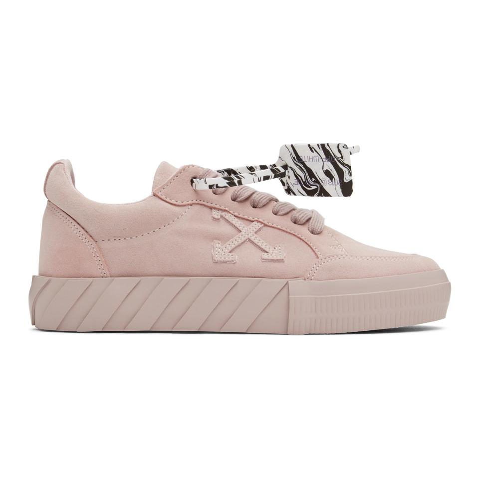 light pink off white sneakers