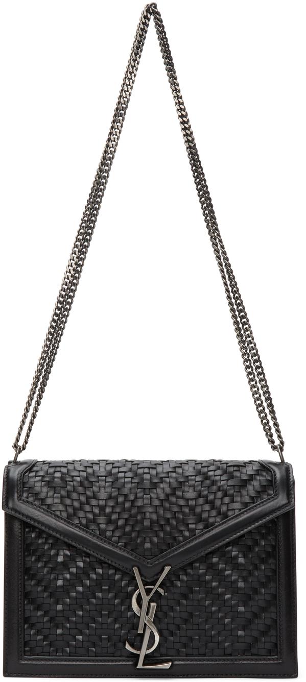 ysl purse black on black