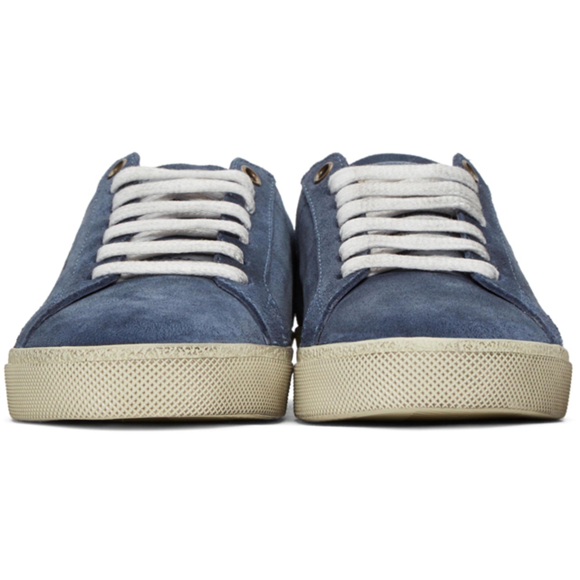 Saint Laurent Blue Suede Court Classic Sl06 Sneakers | Lyst