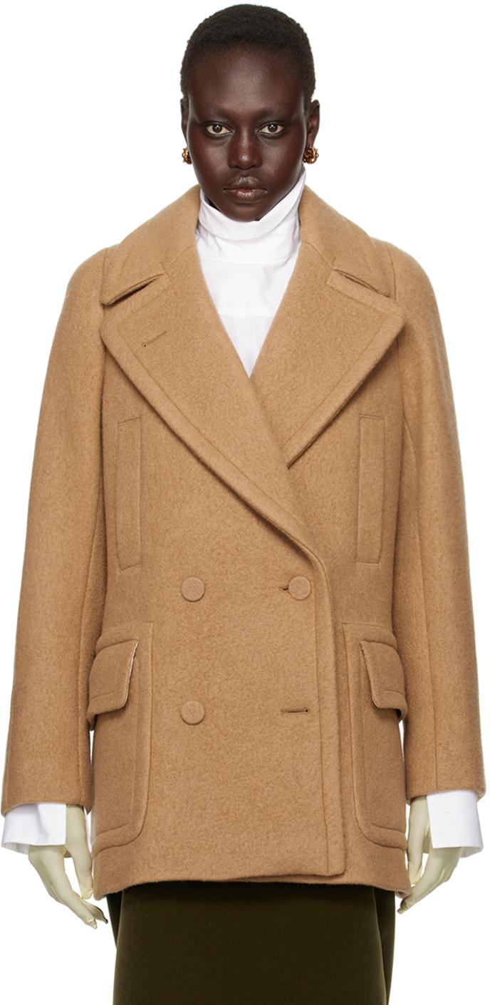 Dries Van Noten レディース ナチュラル タン ショート コート コート