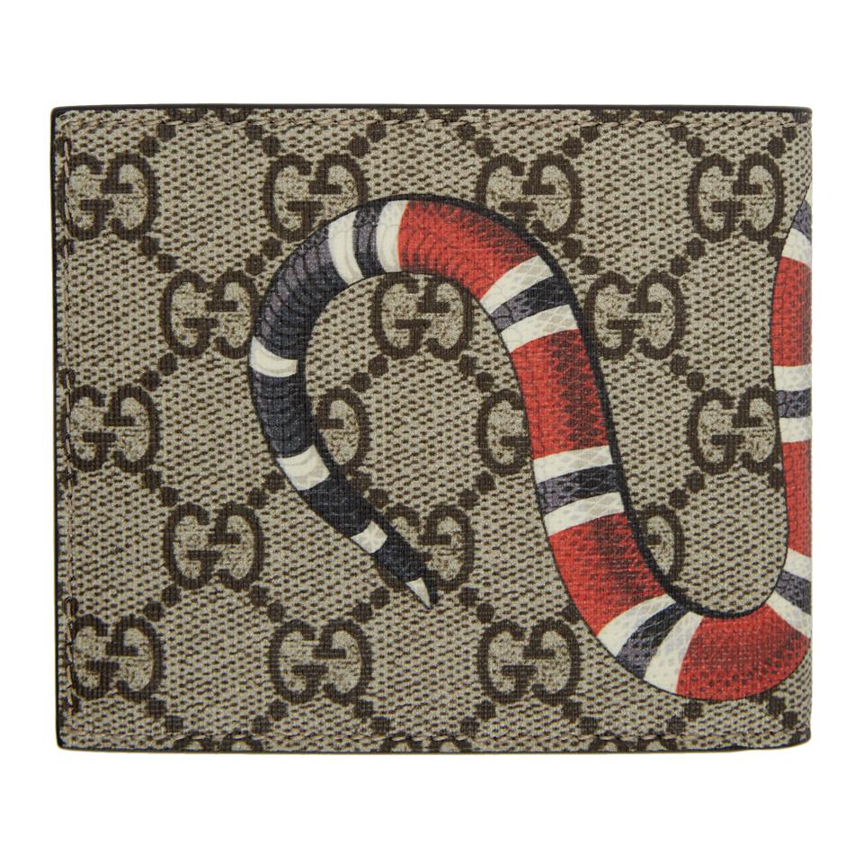 Portefeuille Suprême GG à imprimé serpent Gucci pour homme en coloris  Neutre | Lyst