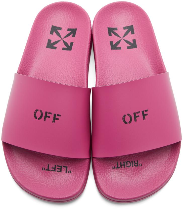 off white slides pink