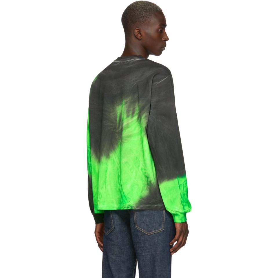 Download MISBHV Cotton Once Tie Dye Long Sleeve T-shirt in Green ...