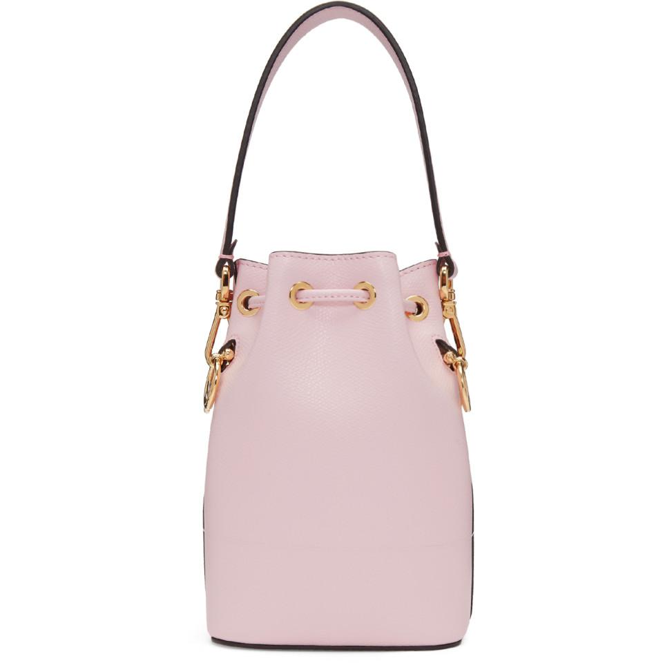 fendi bucket bag pink