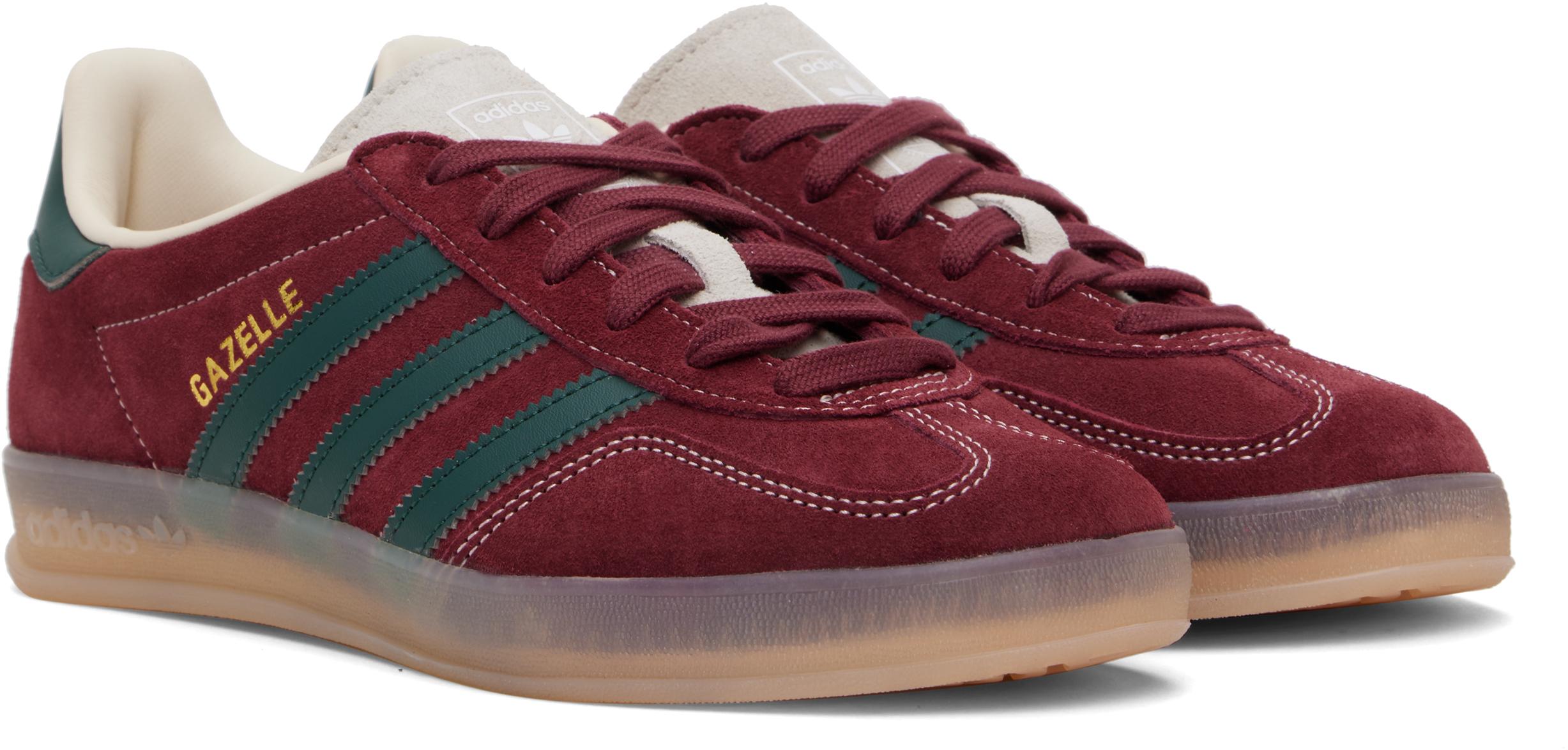 Trainers Maroon Gazelles Mens Adidas Originals Gazelle Trainers In