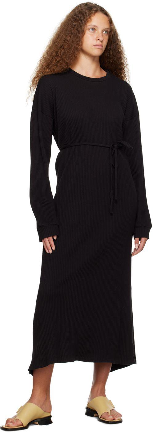 Baserange Shaw Midi Dress in Black | Lyst