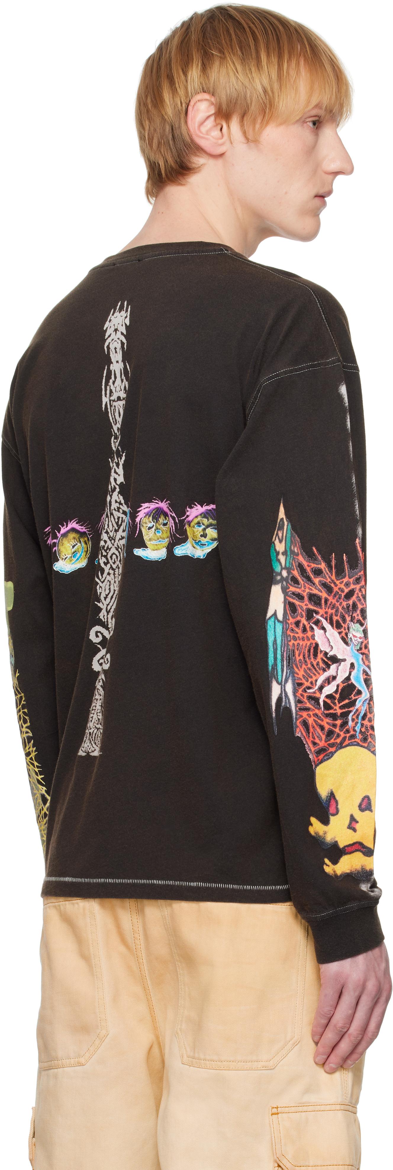 【関税込み】Diesel ブラック T-Boxt-Ls-R4 Tシャツ Men's Long-sleeve T-shirt with printed graphics | Black | Diesel