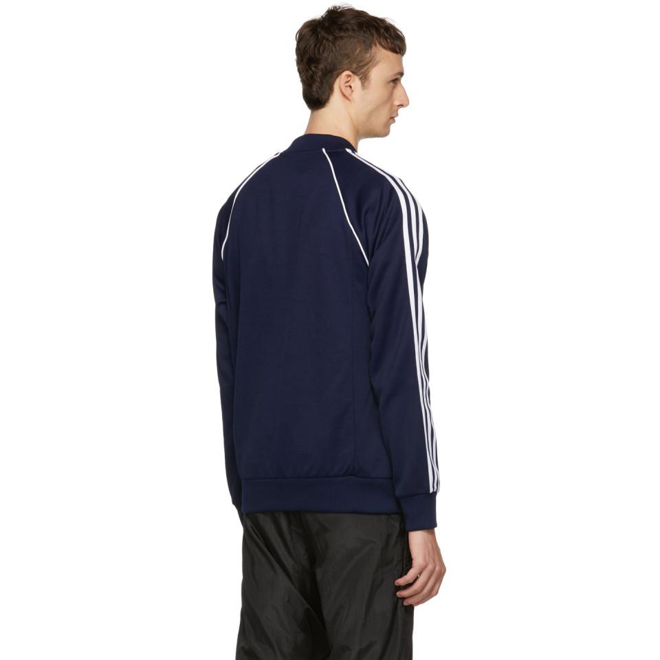 adidas Originals Navy Sst Track Jacket in Blue for Men | Lyst