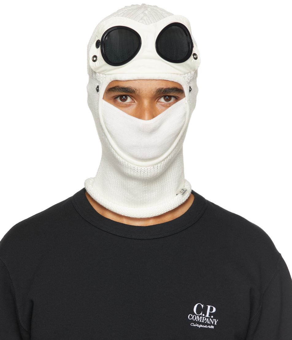 C.P Company Bonnet Goggle White