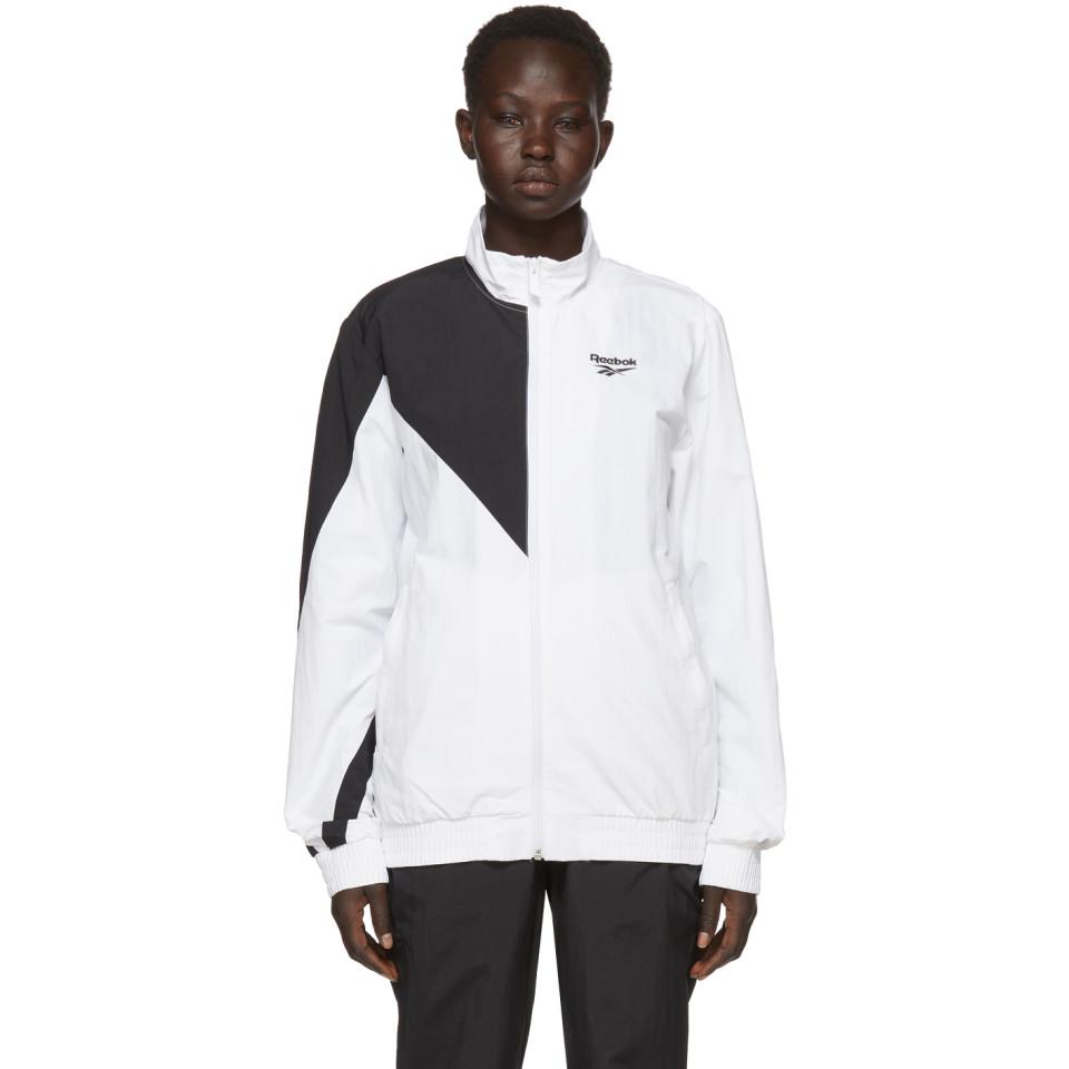 reebok black and white jacket